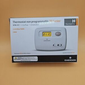Emerson Non Program 1F79-111 24V Digital 2 Heat 1 Cool Heat Pump Thermostat